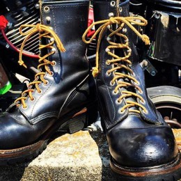 ロガーブーツエイジング3