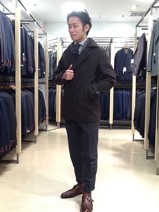 pコートスーツコーデ1