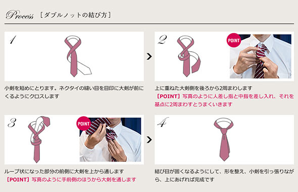 ダブルノット結び方