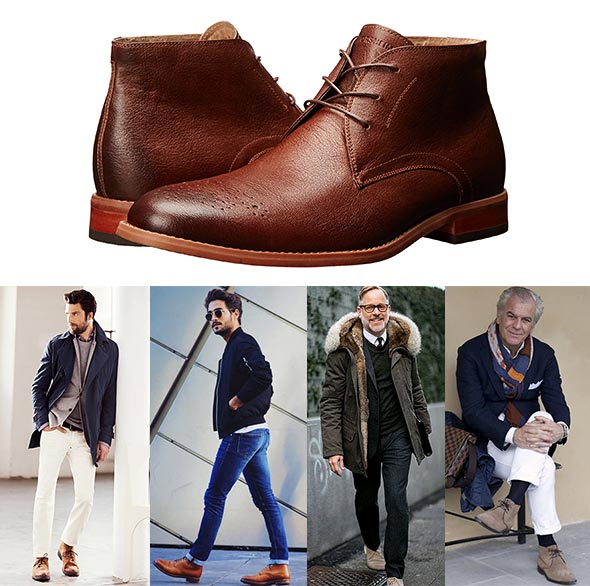 チャッカブーツ着こなし