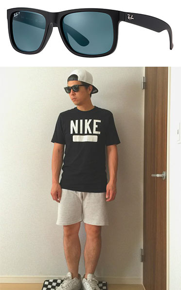 【カラーレンズ】×カジュアルトップス