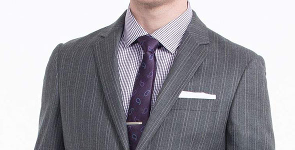 グレーストライプスーツ