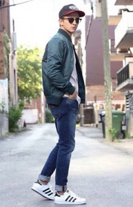 スリムジーンズ着こなし (7)