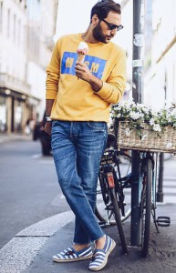 スリムジーンズ着こなし (10)