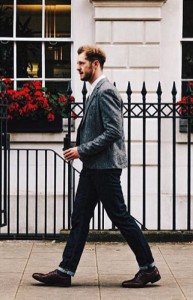 スリムジーンズ着こなし (3)