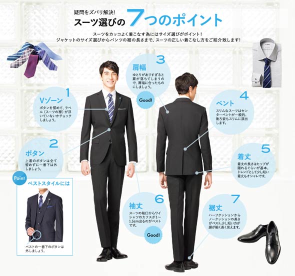 就活スーツ選び方