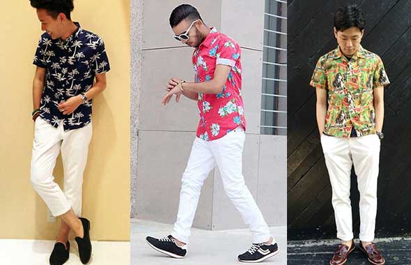 アロハシャツコーデ