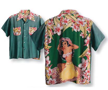 アロハシャツバックパネル