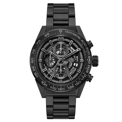 カレラ キャリバー ホイヤー01 クロノグラフ フルセラミックマット