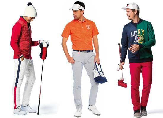 トミーヒルフィガー ゴルフコーディネート