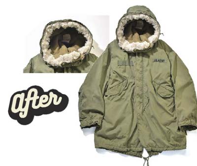 モッズコート 洗濯後