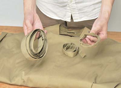 トレンチコート 洗濯1