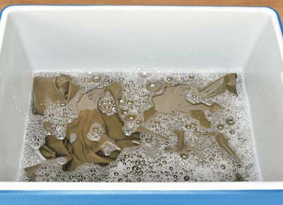 トレンチコート 洗濯4