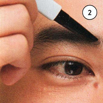 メンズ アイブロウの使い方2