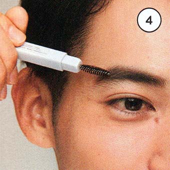 男性 アイブロウの使い方2