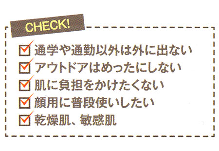 日焼け止めの選び方