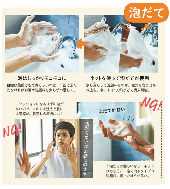 メンズ洗顔 泡立て