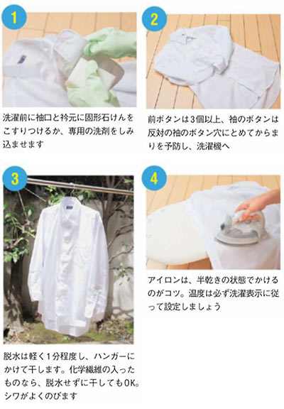 ビジネスシャツ 洗濯