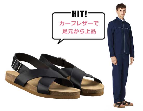 A.P.C レザーサンダル