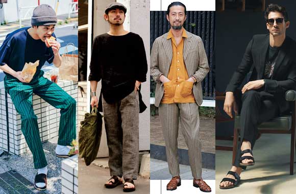 メンズ レザーサンダルブランド