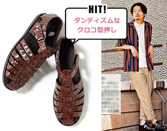 フラテッリ ヴァンニ レザーサンダル