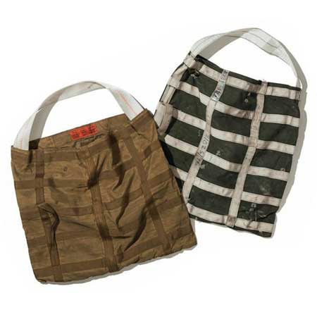 VINTAGE PARACHUTE FABRIC BAG
