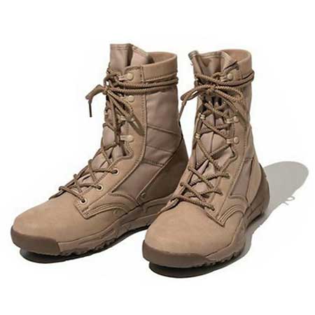 レースアップブーツ tan