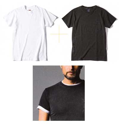 Ｔシャツ 重ね着