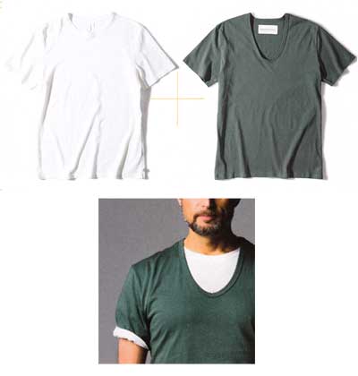 Ｔシャツ 重ね着2