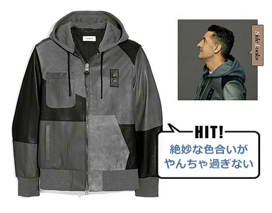 コーチ レザーパーカー