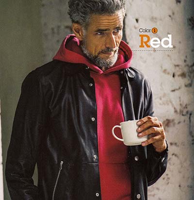 レザージャケット×パーカー