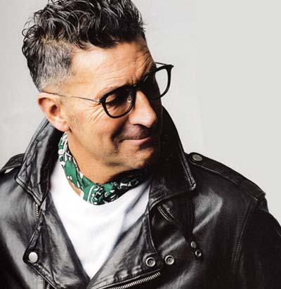 レザージャケット スカーフ