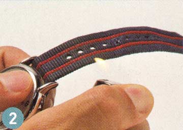 腕時計ナイロンベルト 手入れ2