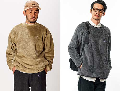 フリースプルオーバー