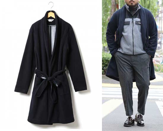 ノース バイ ノースイースト ショールカラー リバーシブルコート