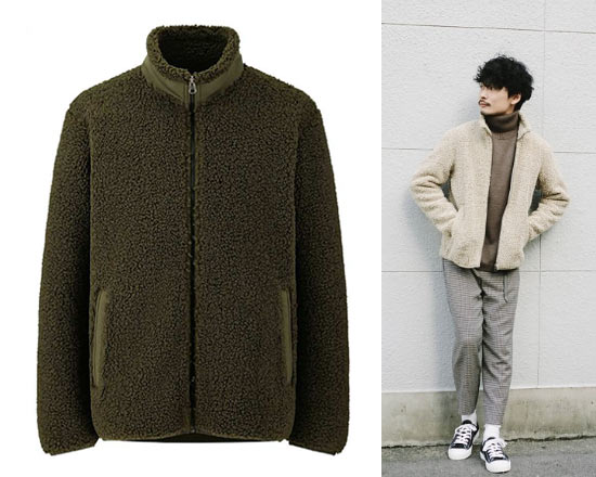 ユニクロ ボアフリースジャケット