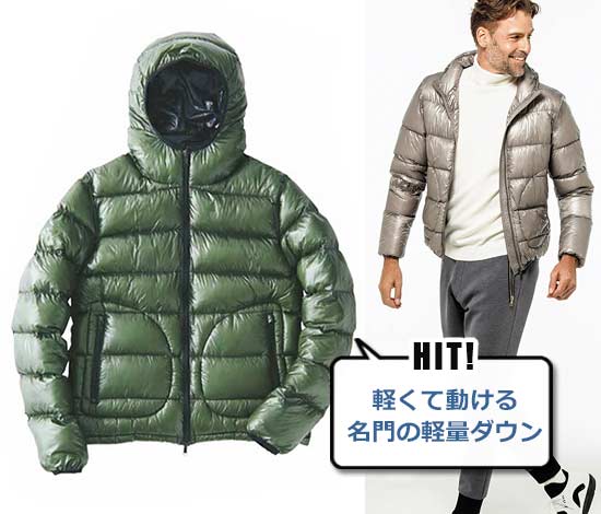 ヘルノ フーデッド スーパーライト ダウン ブルゾン