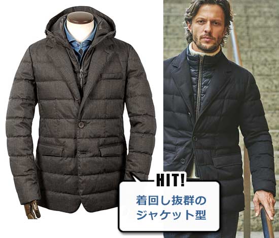 ヘルノ テーラードダウン