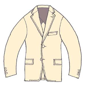 ２ボタンジャケット