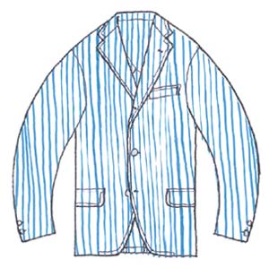 ３ボタンジャケット