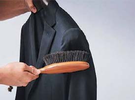 ジャケット ブラッシング