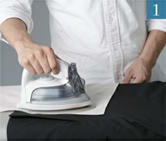 ジャケット アイロン掛け