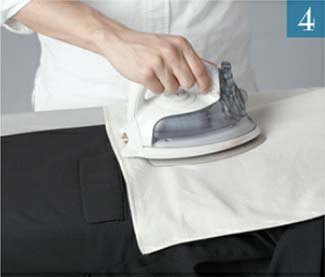 ジャケット アイロン掛け
