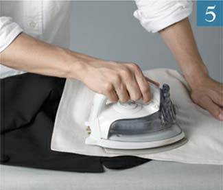 ジャケット アイロン掛け