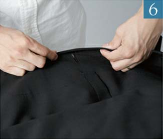 ジャケット アイロン掛け