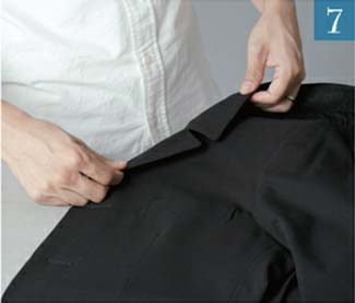 ジャケット アイロン掛け