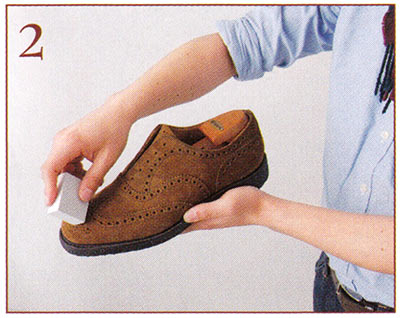 スエード靴 メンテナンス2