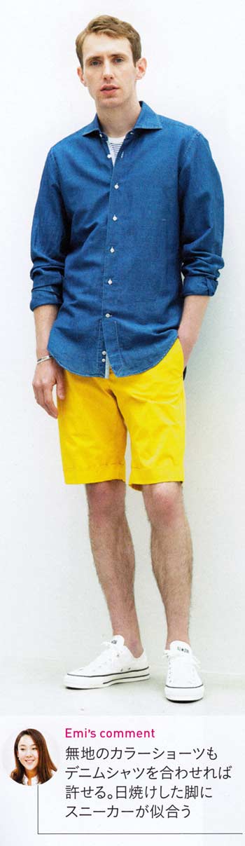 30代ショートパンツ 着こなし