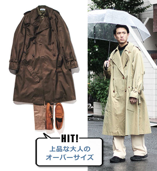 オーラリー トレンチコート