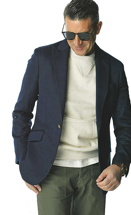 40代スウェット 着こなし